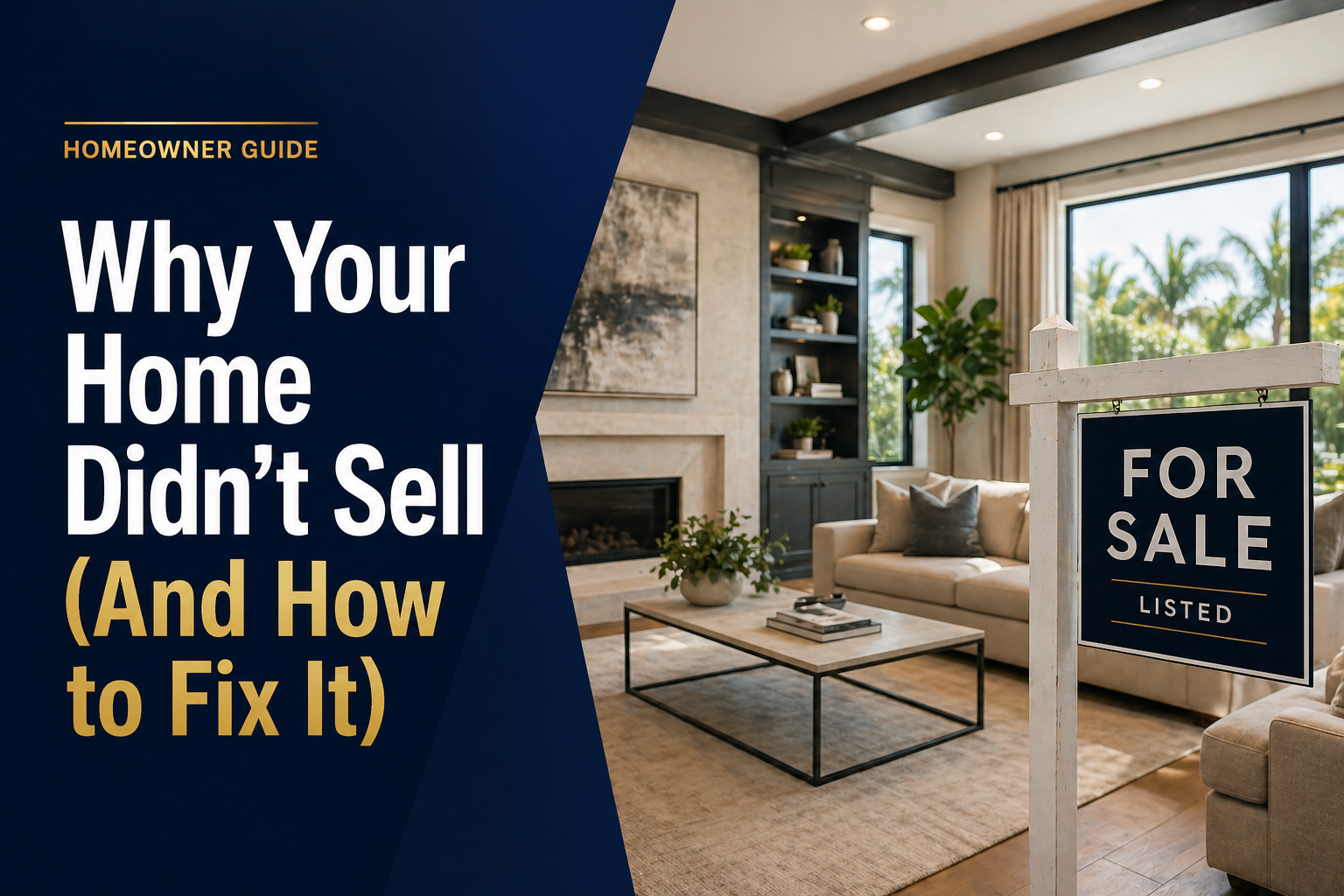 Why Your Home Didn't Sell (And How to Fix It)